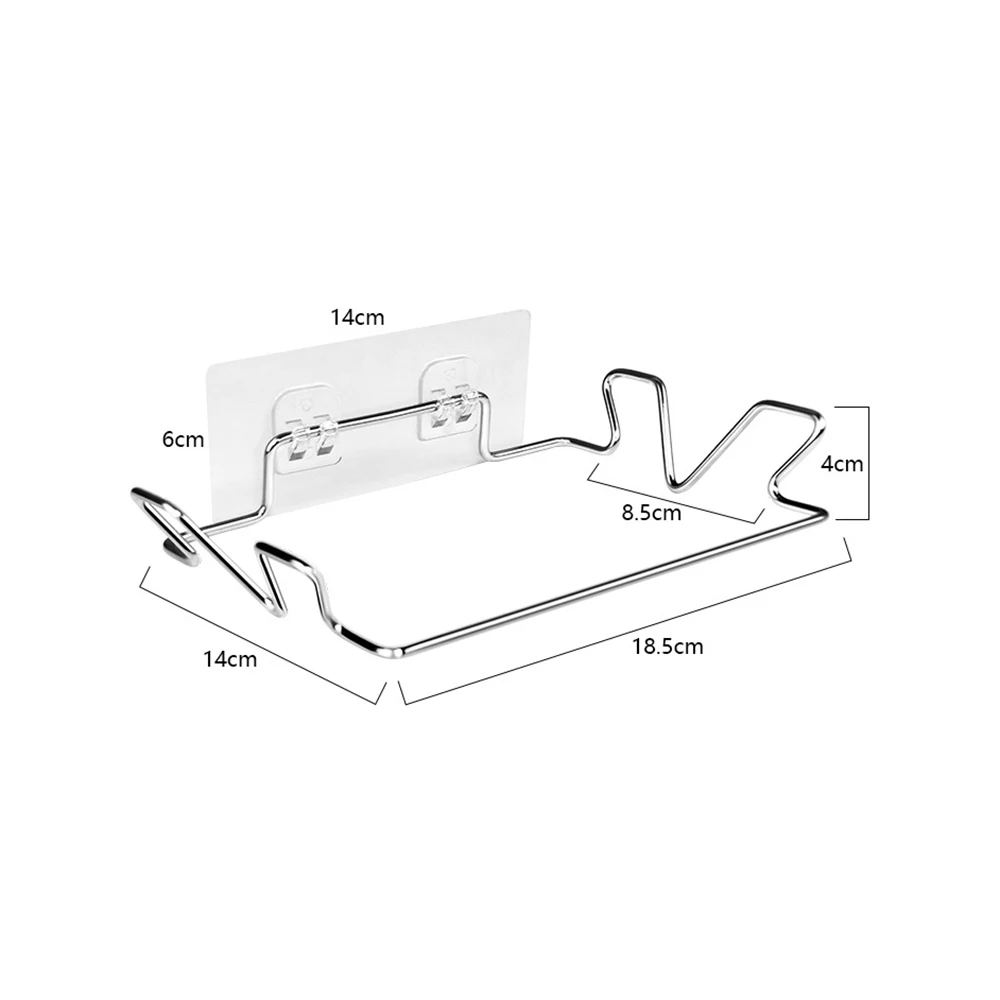 

Punch-Free Multifunctional Trash Bag Hanger Holder Stainless Steel Holder Fastener Hook