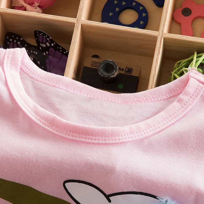 Костюм единорога для девочек летнее платье-пачка с коротким рукавом детское