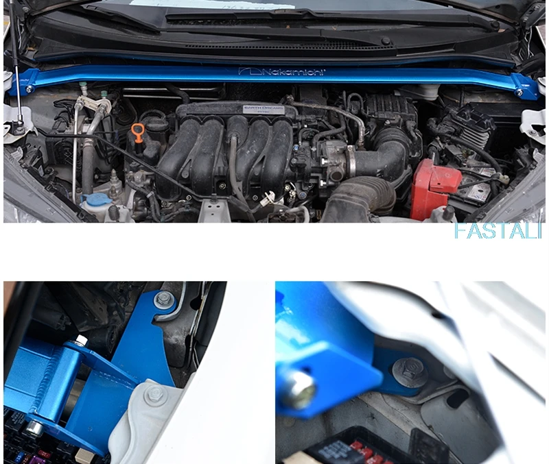 Для Honda FIT JAZZ-19 GK5 передний верхний бар балансировочный стержень алюминиево-магниевый сплав усилитель кузова TCR аксессуары для рулевой тяги