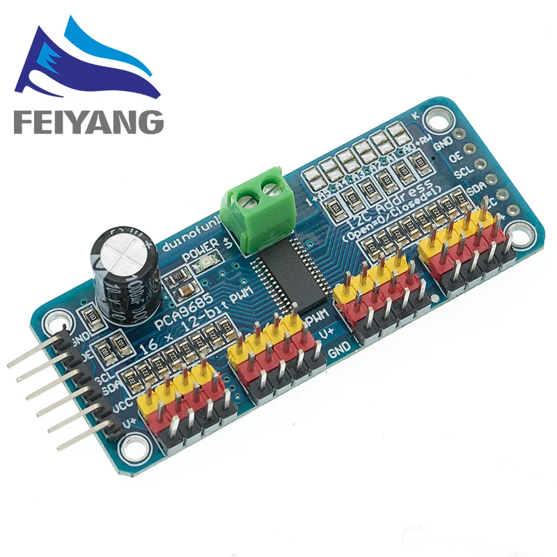 10 шт. 16 канальный видеорегистратор 12 битная ШИМ/Servo Driver I2C интерфейс PCA9685 модуль