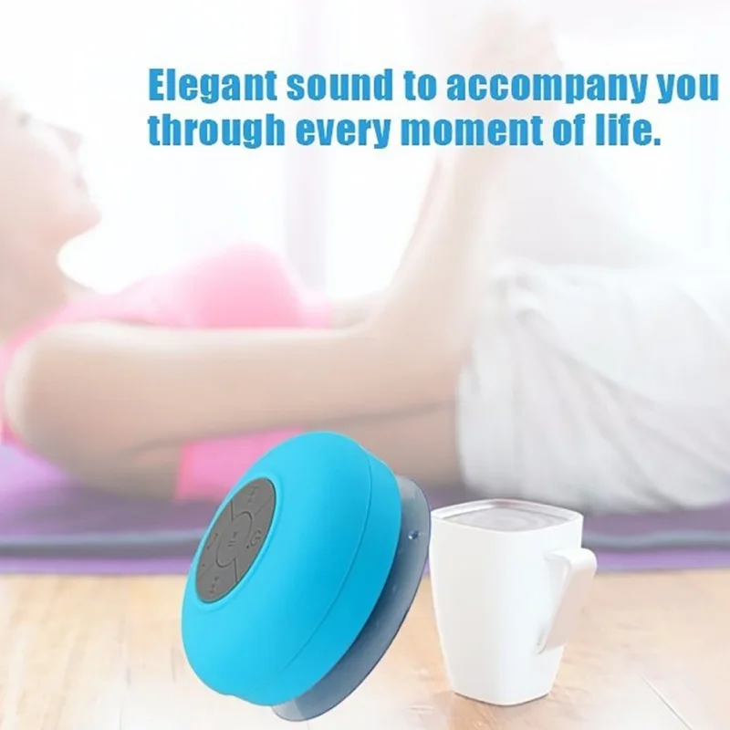 

Mini Wireless Bluetooth Speaker Hands Free Waterproof Car Bathroom Office Beach Stereo Subwoofer Music Loudspeaker With Suction