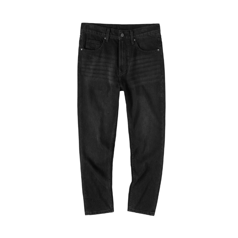 2019 Осенние эластичные мужские джинсы джинсовые джоггеры однотонные хлопковые