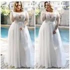 Очаровательное кружевное женское свадебное платье, модель 2022 года, летнее свадебное платье-трапеция, женские свадебные платья большого размера на заказ