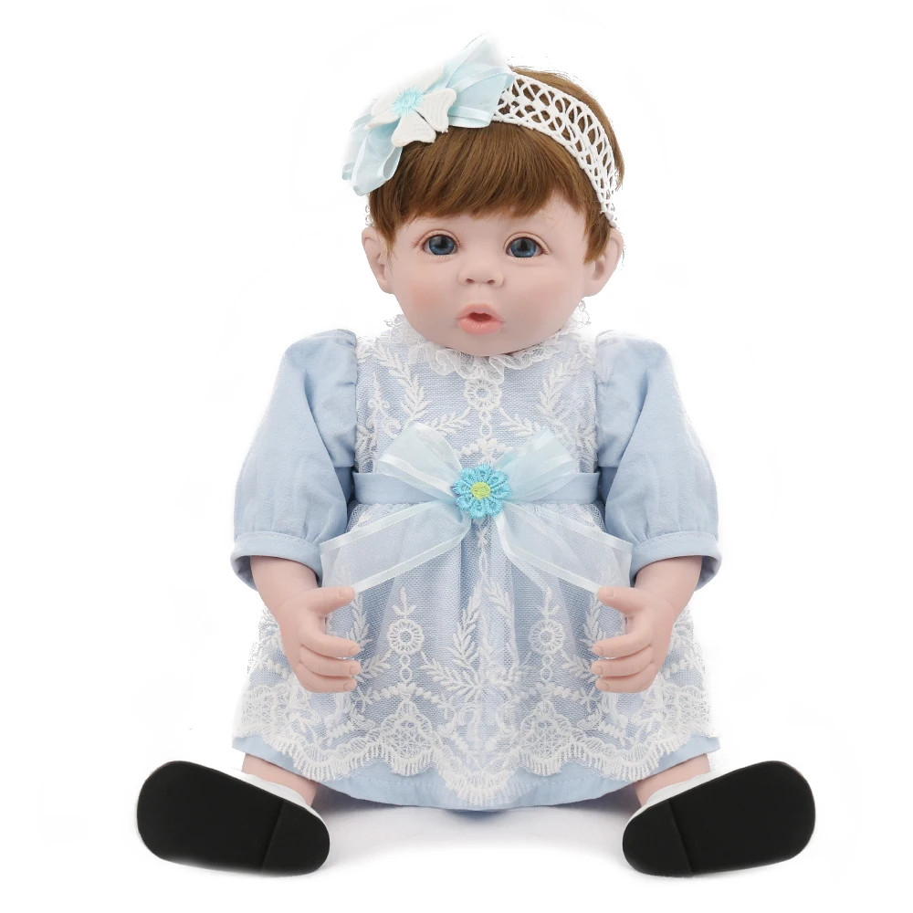 48 см Reborn Baby Dol силиконовые и тканевые Игрушки для девочек 2019 новый дизайн