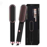 woman hair straightener comb brush ptc heating personal care smooth mens styling shape anti static fluffy straight beard comb