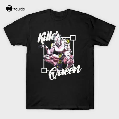 Футболка аниме Необычные приключения Джоджо смешная черная футболка с