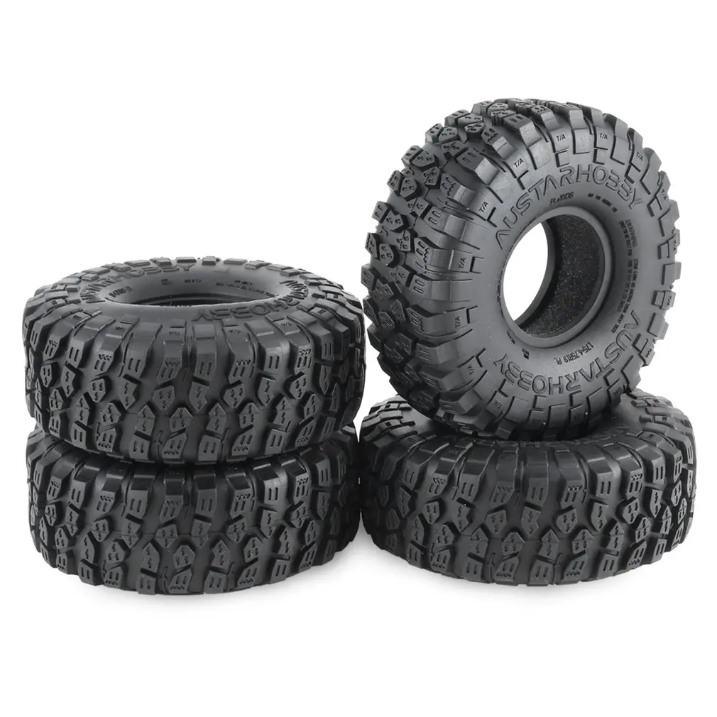 

4Pcs 121*45MM Soft Rubber Tyre 1.9" Wheel Rock Terrain Tire for 1/10 RC Crawler Car Traxxas TRX-4 Axial SCX10 90046