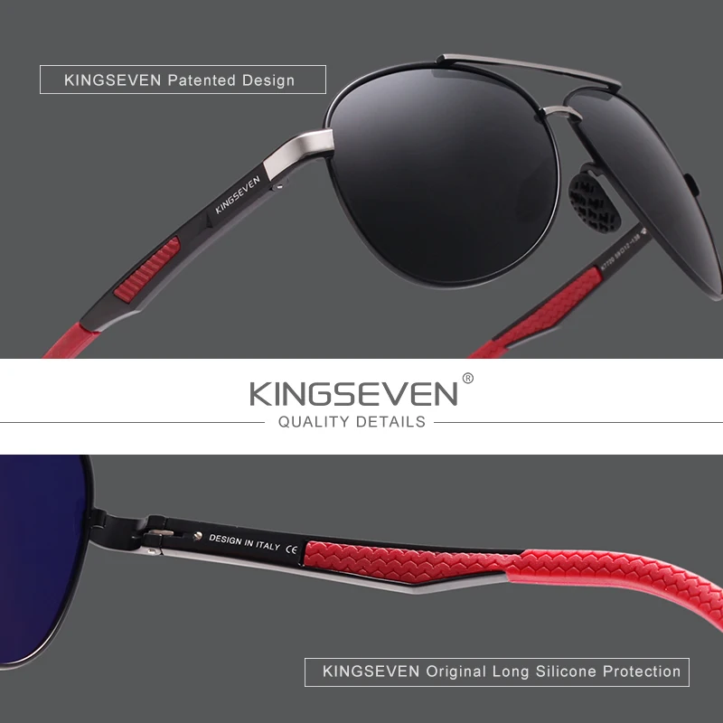 Ship From Poland KINGSEVEN Brand Men's Sunglasses Polarized UV400 Lens Eyewear Accessories Male Sun Glasses For Men Zonnebril |