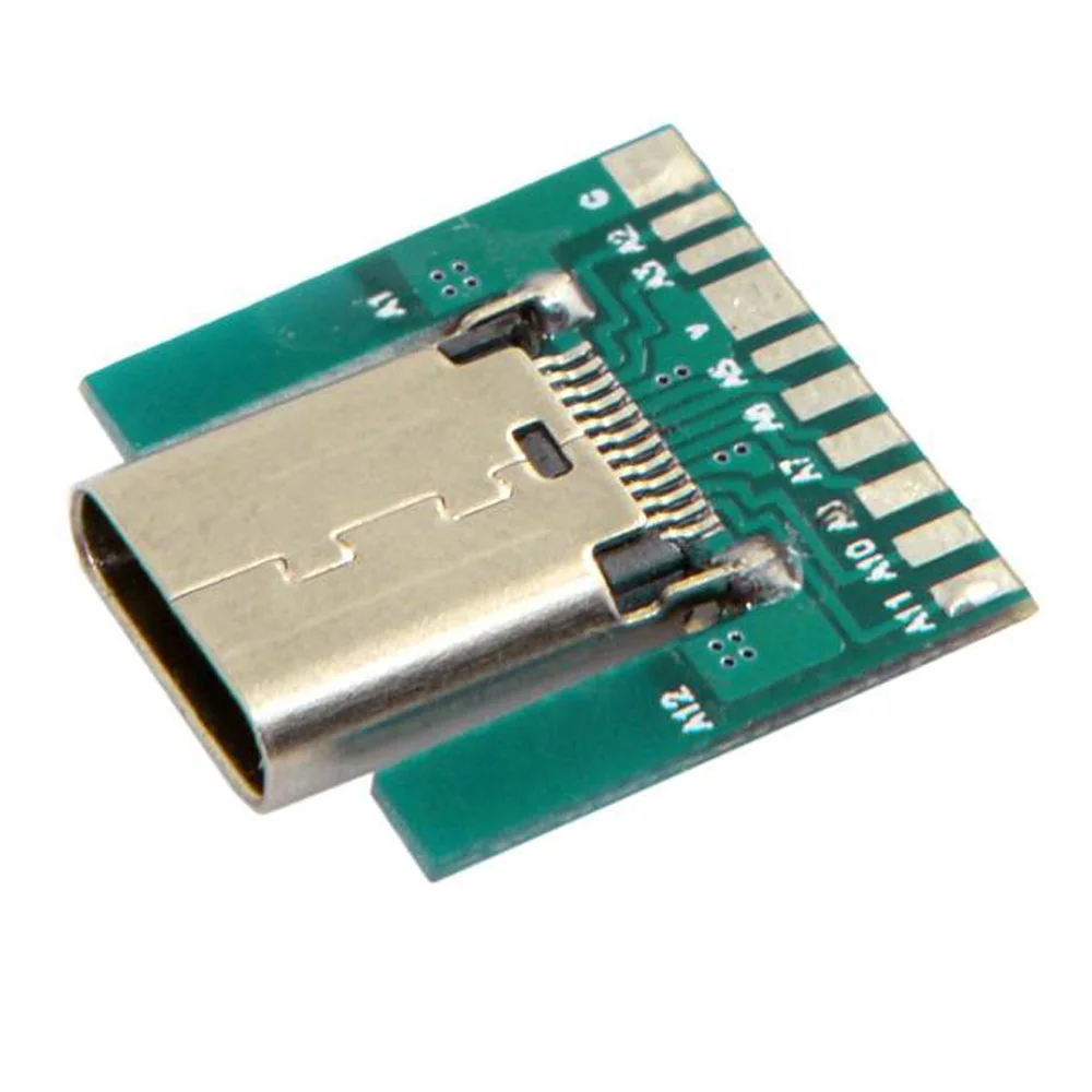 Питание USB 3 1 мужской женский Тип C проволочного припоя разъем интерфейс