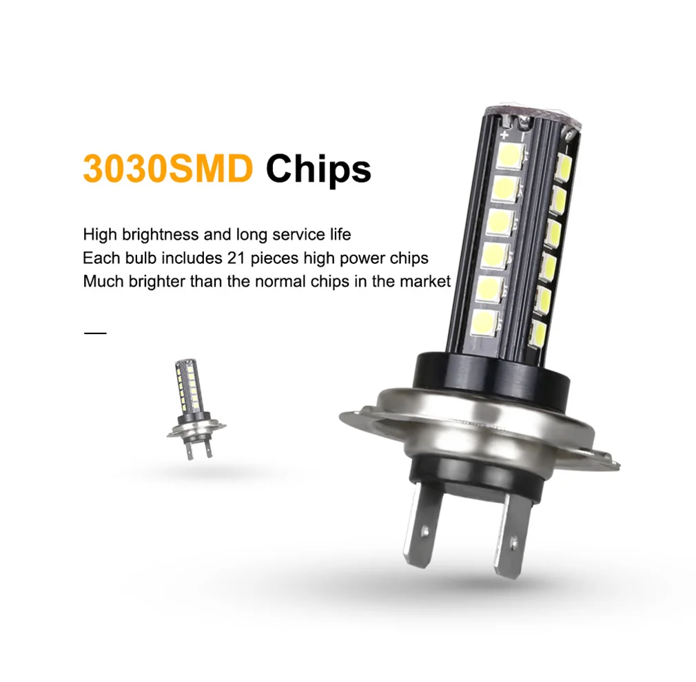 NLpearl 2x Автомобильная противотуманная фара H11 Светодиодная лампа желтый H9 H8 Led 9005 HB3 9006 HB4 H4 H7 Led H1 H3 H27 880 881 светодиодные противотуманные лампочки 3000K