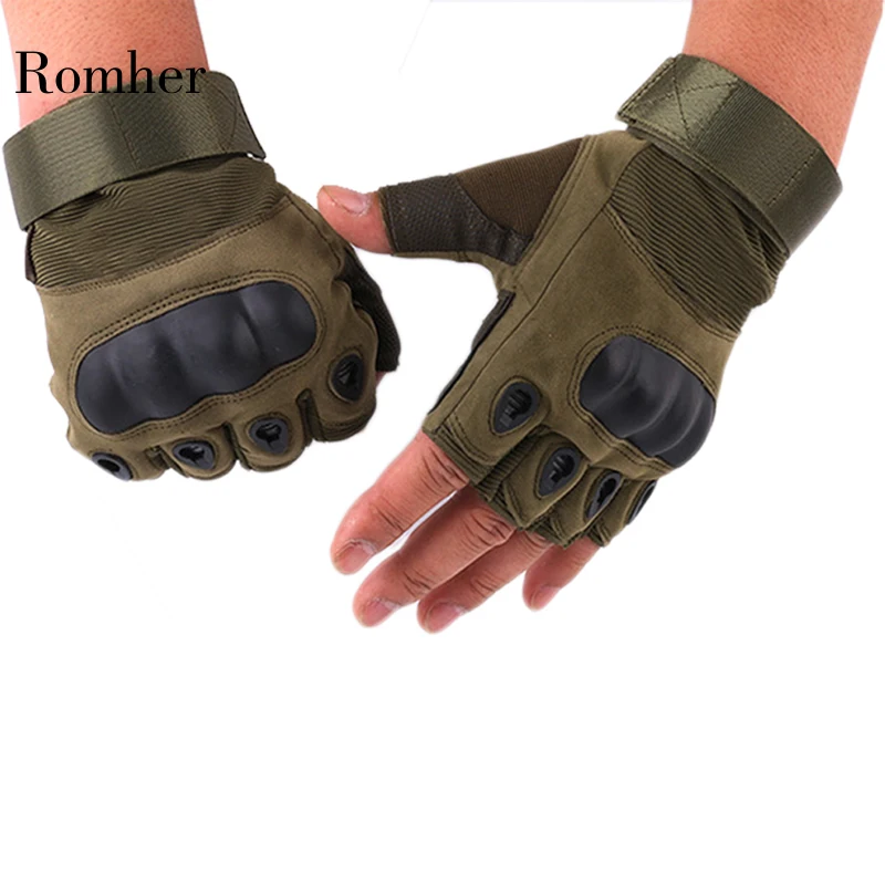 Тактические жесткие перчатки на концах пальцев мужские армейские военные боевые