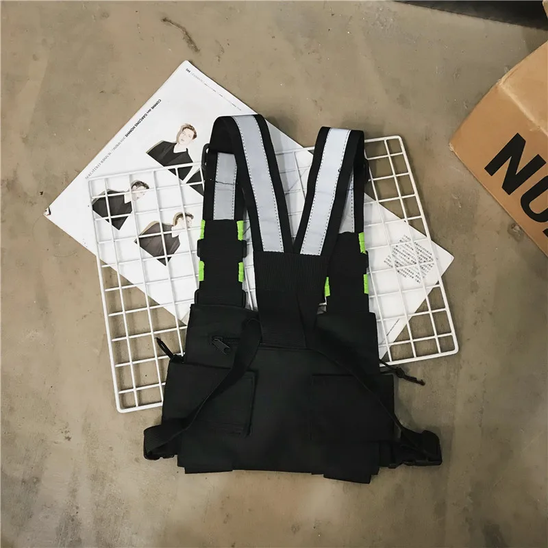 Модная нагрудная сумка камуфляжная тактическая жилетка с ремнем спереди кобура