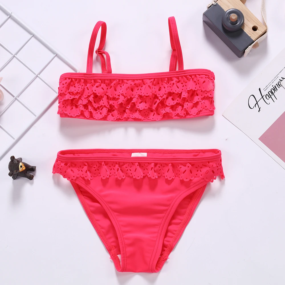 Новое поступление купальники для девочек детский раздельный купальник