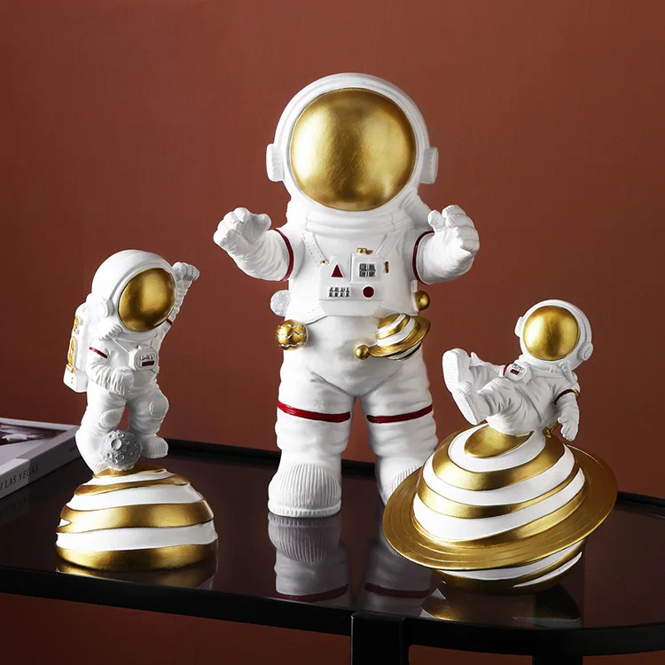 

Скандинавская фигурка астронавта, статуя космического человека из смолы, настольное украшение для автомобиля, художественные поделки, абс...