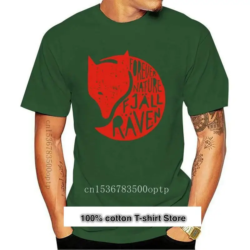 

Fjall-Camiseta Unisex para hombre, prenda de vestir, con estampado de cuervo de la naturaleza, talla S-3XL