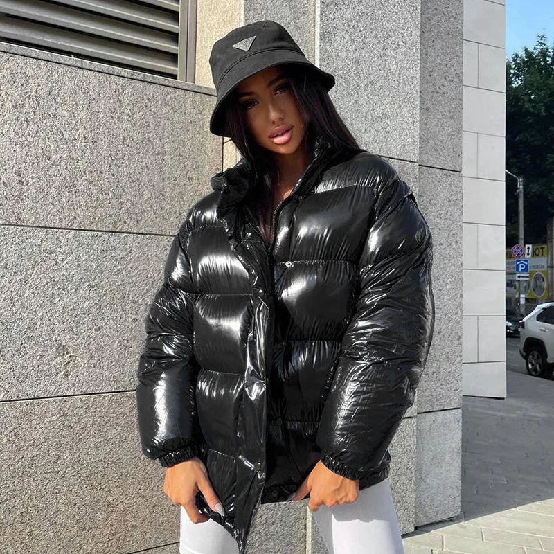 

Casaul Women Removable Sleeve Women's Winter Jacket Parkas Solid Color Overcoat Thicken Warm Winter Coat For Women Outfit