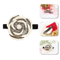 buena classic flower french acetate rhinestone hair clips crystal barrettes hairpins hair jewelry fashion for women