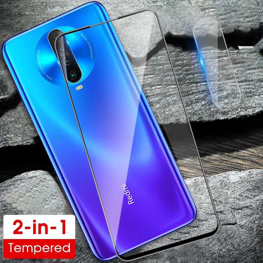 2 в 1 9D закаленное стекло для Redmi Note 8 pro 8T защита экрана и объектив камеры