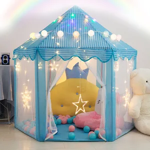 Палатка детская, складная, на молнии, с замком-вигвам