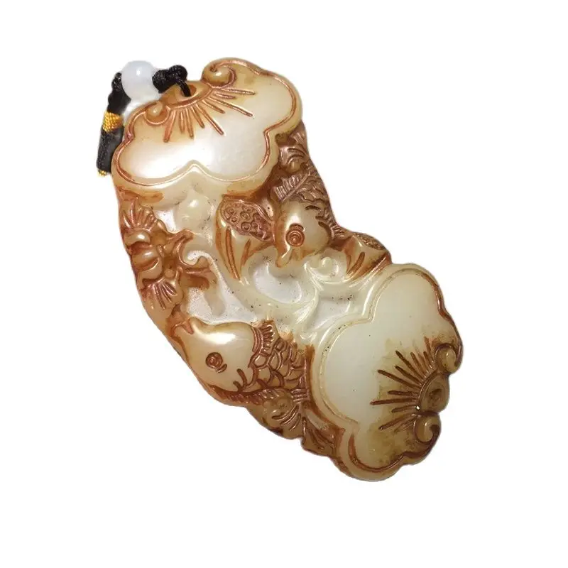 

Китайский антикварный и изысканный (рыба каждый год) кулон Ruyi