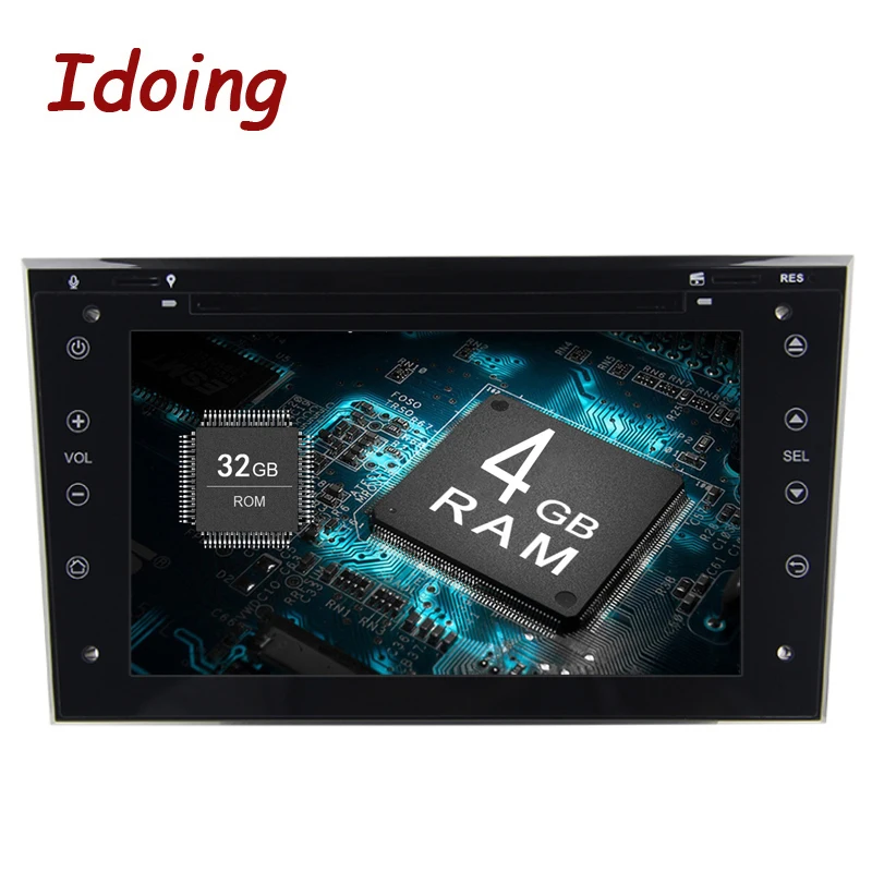 Idoing 4G + 32G Android9 2Din для Opel Vectra Corsa D Astra автомобильный мультимедийный ТВ диск с