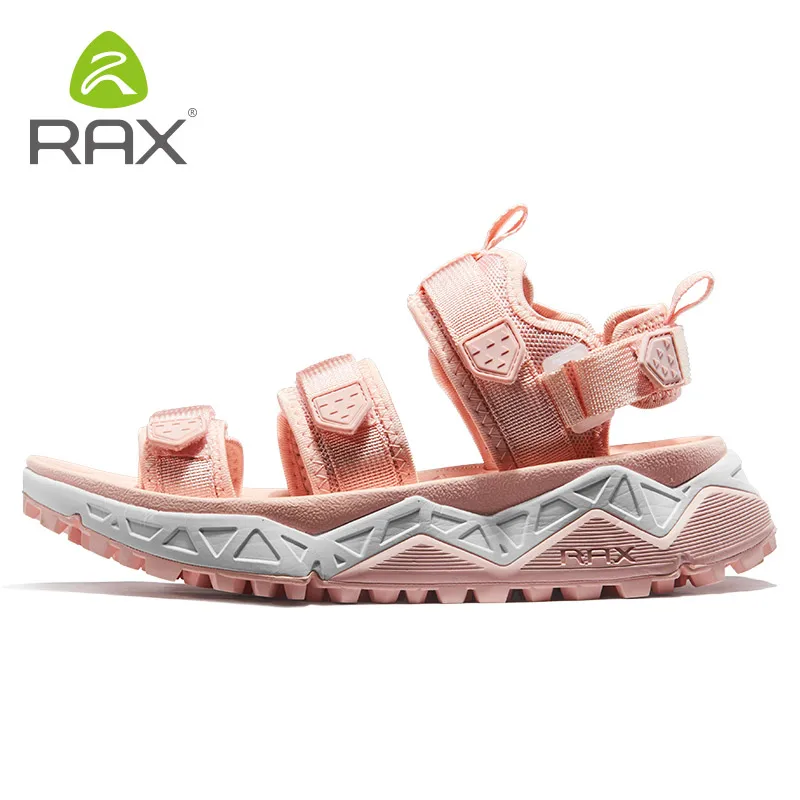 RAX/мужские спортивные сандалии; сезон лето; пляжные сандалии для мужчин; Водонепроницаемая Обувь для треккинга; Мужская дышащая обувь; Женская быстросохнущая обувь - Цвет: 490 pink women