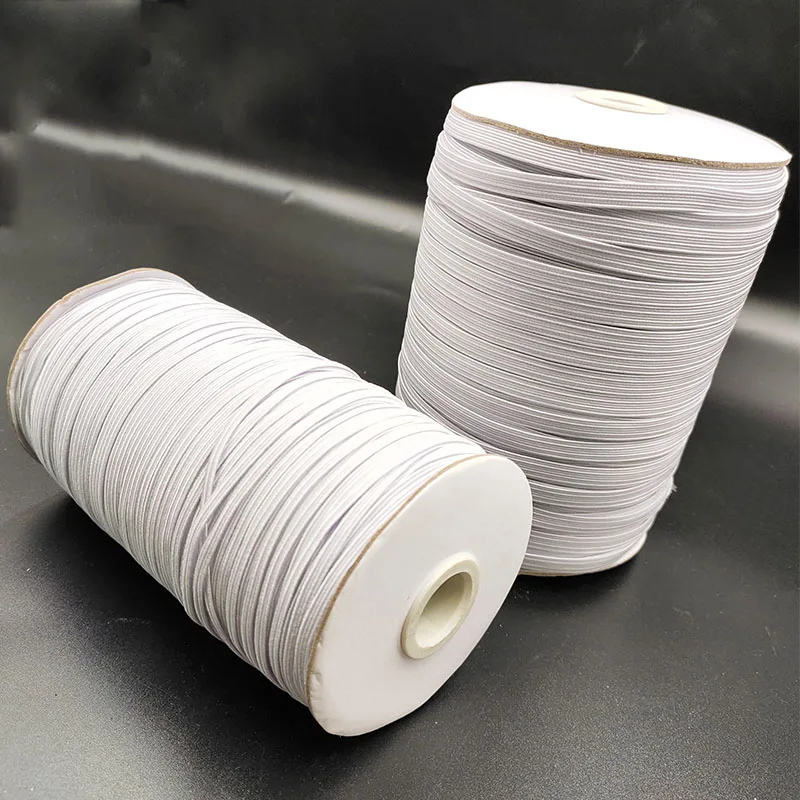 Эластичные ленты для рукоделия 3 мм 6 белые черные эластичные резинки шитья