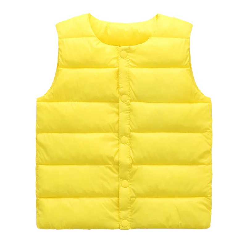 

Autumn Winter New Lightweight Children's Cotton Vest Kids Warm Sleeveless Jacket Boys Girls Down Cotton Vest TZ738