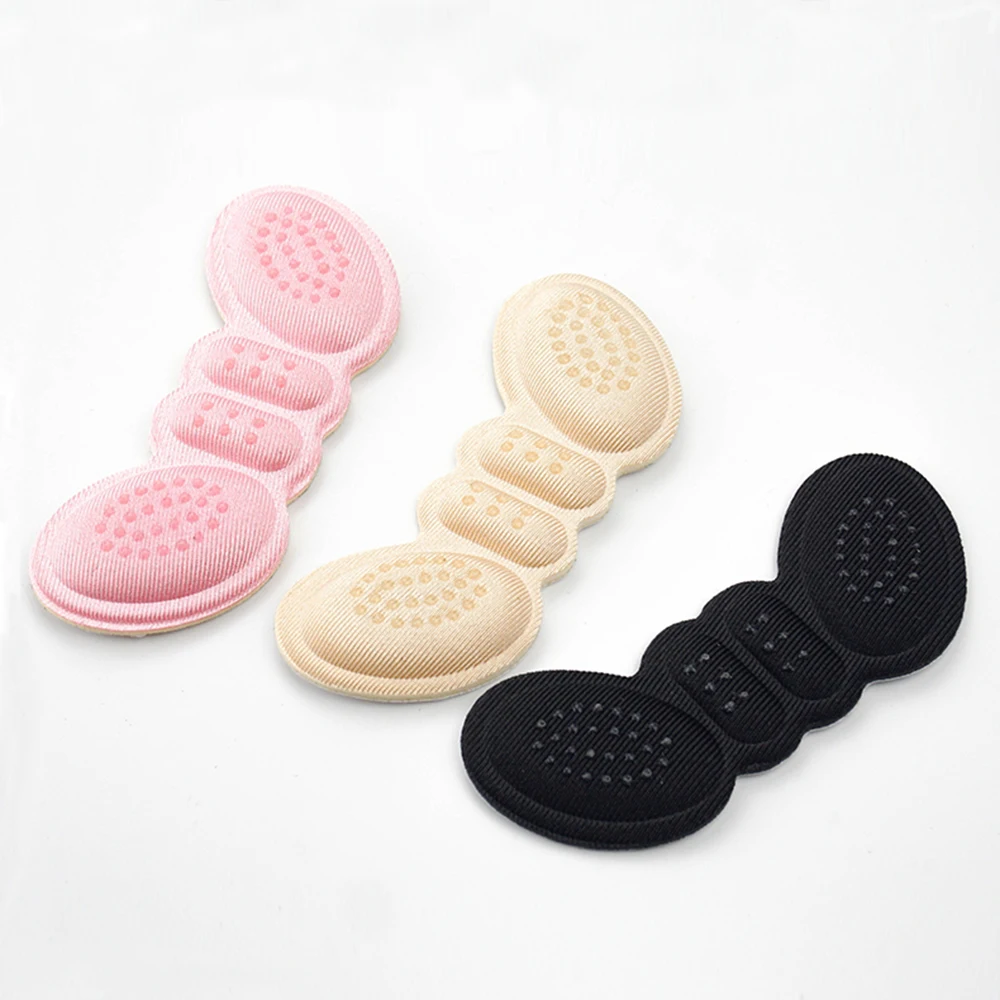 

1pair High Heel Insoles Butterfly Adjust Size Heel Liner Grips Protector Sticker Heel Pad Foot Care Anti Keep Abreast Heel Pads
