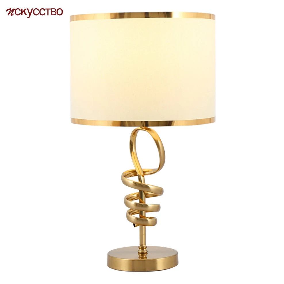 

Nordic Ins Fashion Metal Art Deco Table Lamp For Villa Bedroom Bedside Luxury Home Decoration Foyer Table Light Led Luminaire