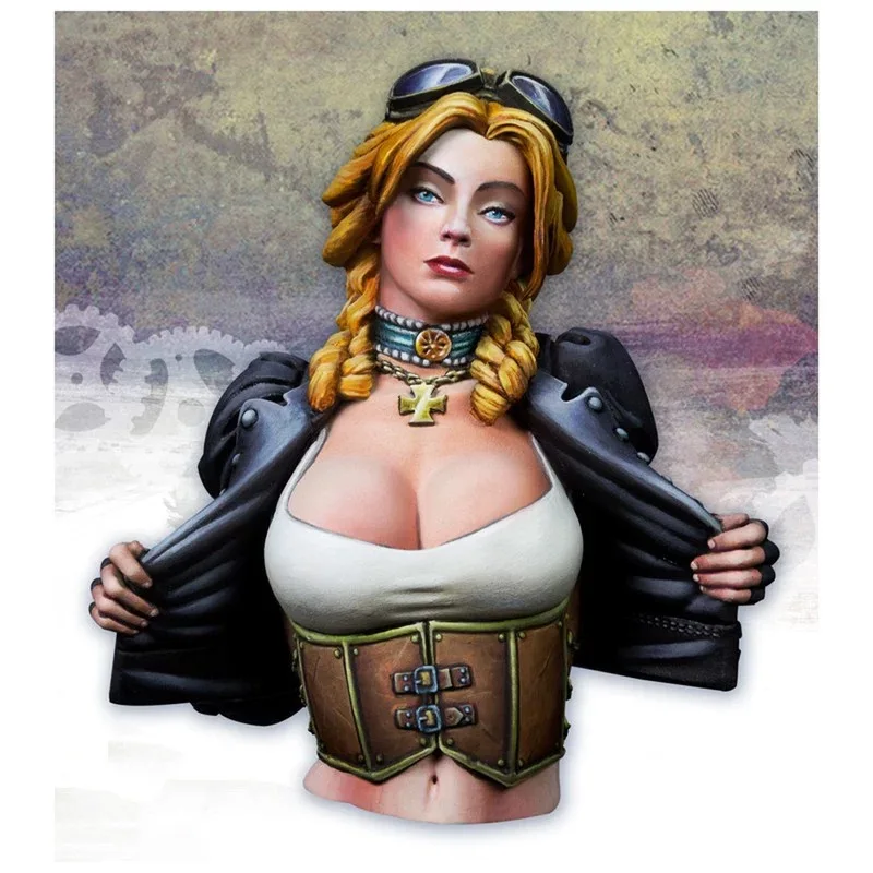 

1/12 Resin Model Bust GK，Female role， Unassembled and unpainted kit