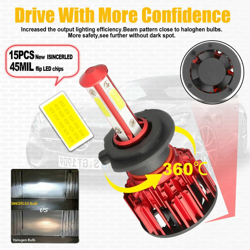 Светодиодсветодиодный лампа H7 светодиодный Светодиодная H11 H8 H9 для фар головного