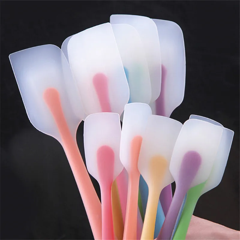 

Silicone Cream Baking Scraper Non Stick Butter Spatula Cutter Chocolate Smoother Heat Resistant Kitchen Pastry Tools Scraper