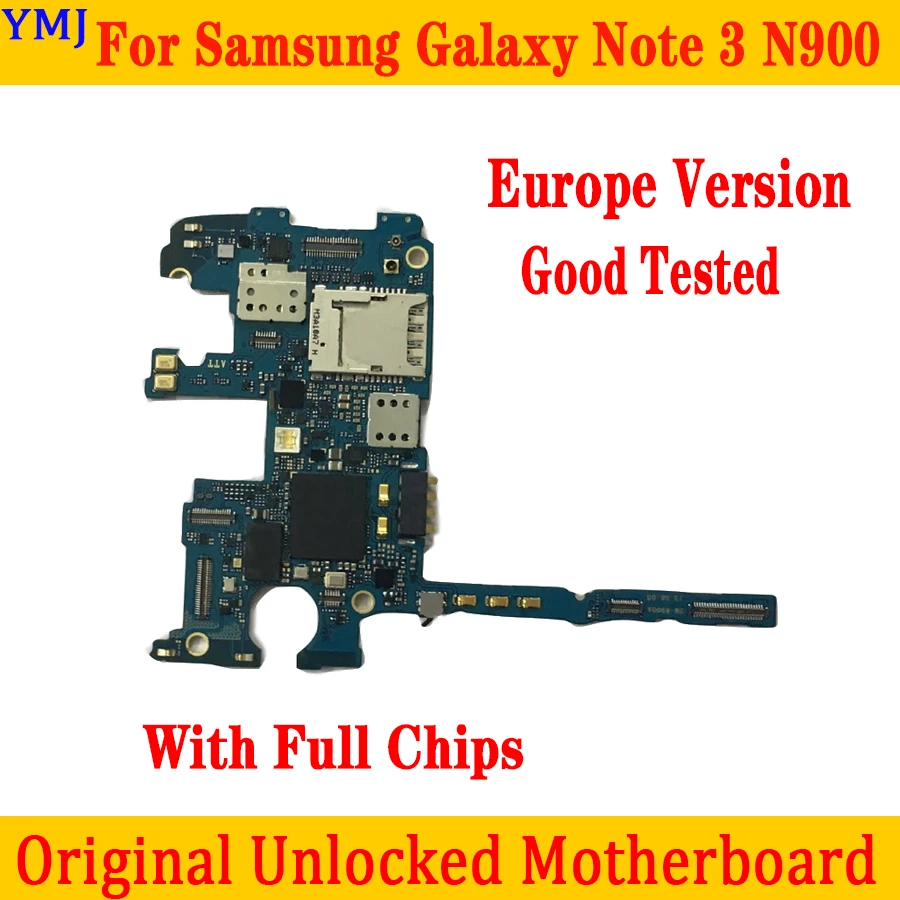 Материнская плата 32 ГБ для Samsung Galaxy Note 3 N900 N9005 100% оригинальная разблокированная с