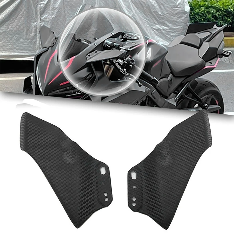 

Обтекатель для мотоцикла, передние аэродинамические крылья из углеродного волокна, обтекатель для лобового стекла для Kawasaki H2 ZX-6R Honda CBR650R