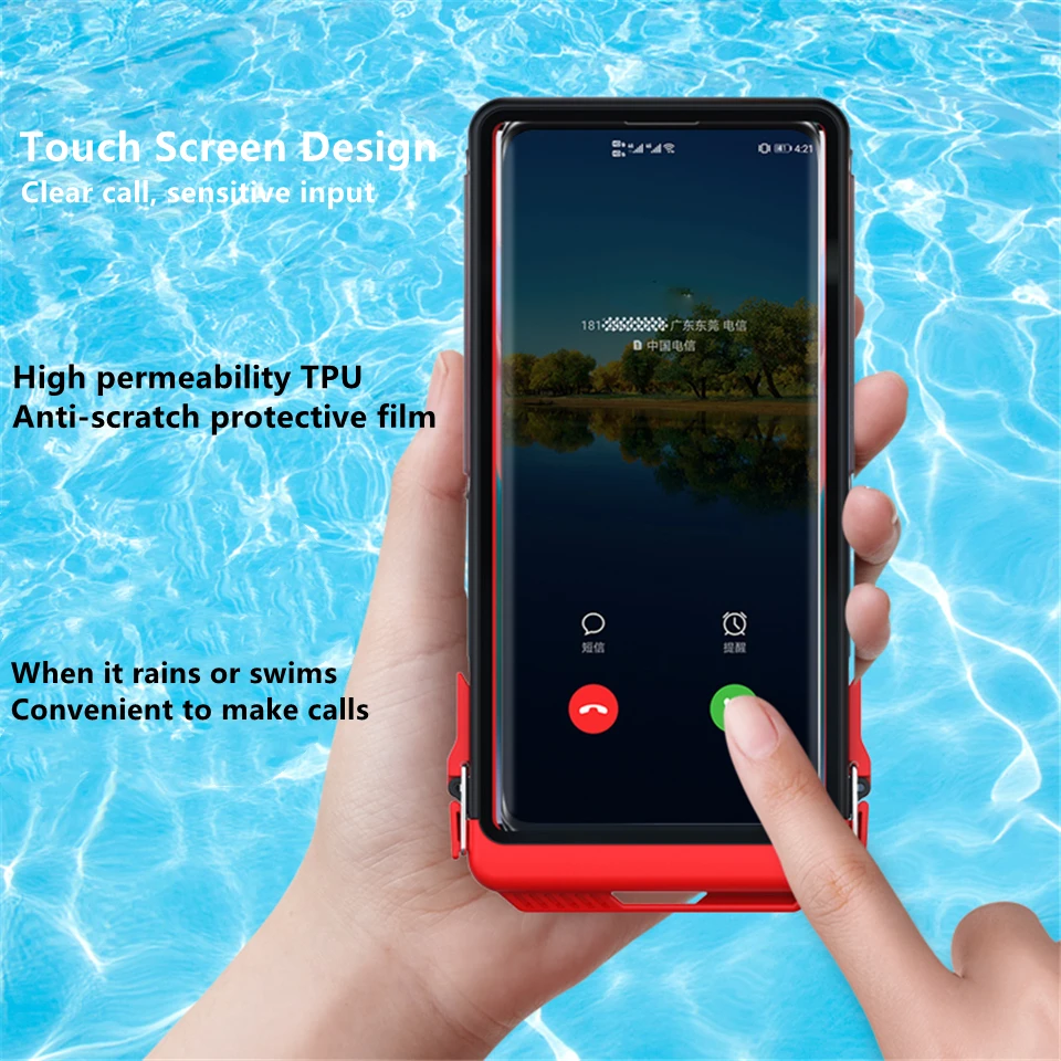 Универсальный Водонепроницаемый Чехол для телефона 15 м с сенсорным экраном iphone