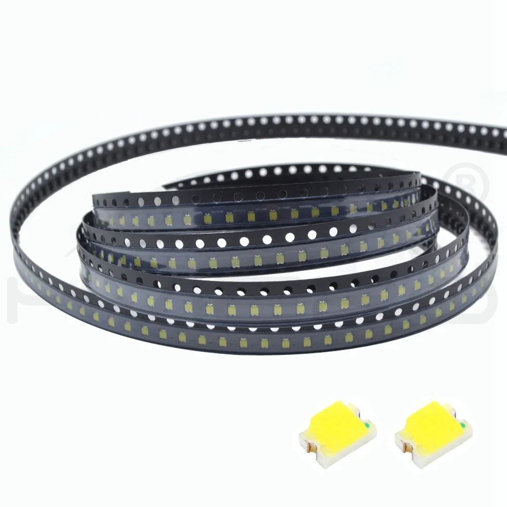 1000 шт 0805 Белый Красный Зеленый Синий Желтый SMD SMT 6000 ~ 6500K 600 800MCD 2 0 3 V Светодиодный