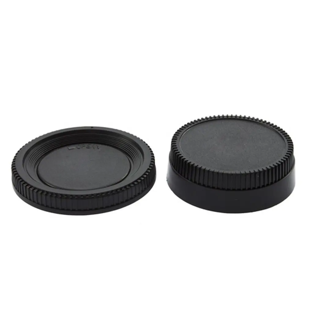 

Hot New For All Nikon DSLR Camera Protective Cover Professional 58*22mm Camera Plastic Black Body Cover + Rear Lens Caps Cover