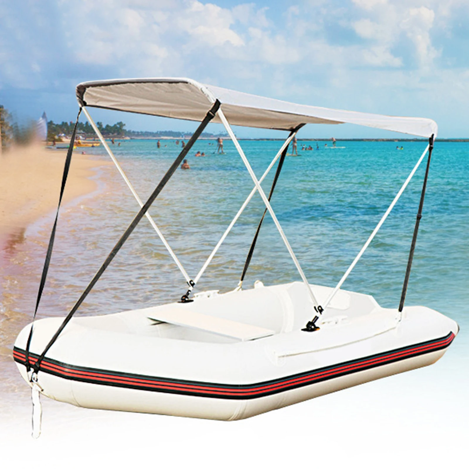 

Foldable Inflatable Boat Canopy Sailboat Kayak Dinghy Sun Shade Umbrella