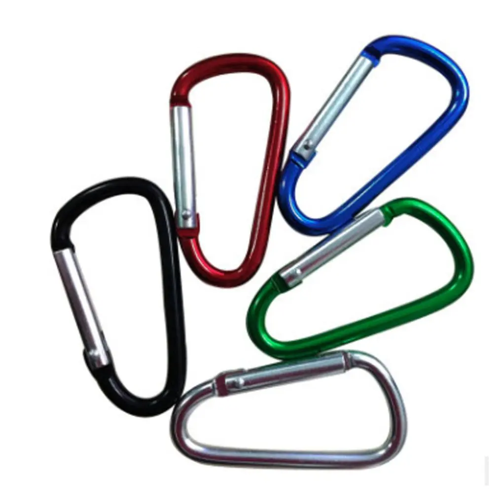 

Portable Mini Spring Backpack Clasp Aluminum Alloy Climbing Carabiner Key Chain Keyring Camping Bottle Hook