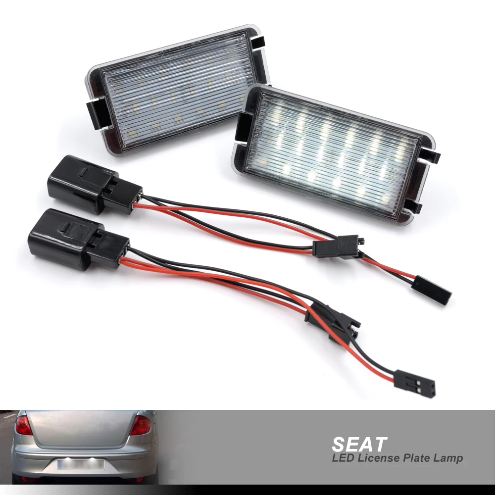 2x светодиодный номерной знак огни для Seat Ibiza 6L 99 09 Altea 04 14 Arosa 97 Leon 06 к o II III Cordoba