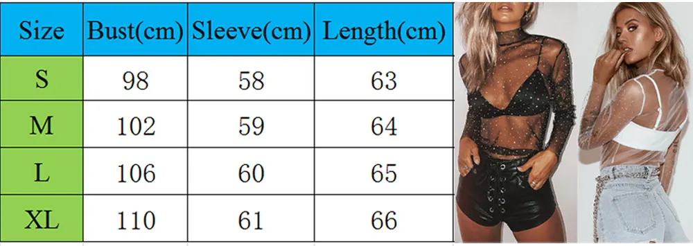 Прозрачная Футболка с блестками большого размера плюс S XL Женская майка коротким