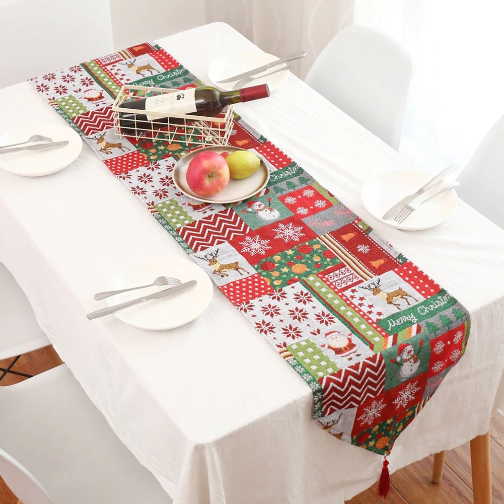 Скатерть с флагом на рождественский стол нескользящая скатерть для столовой