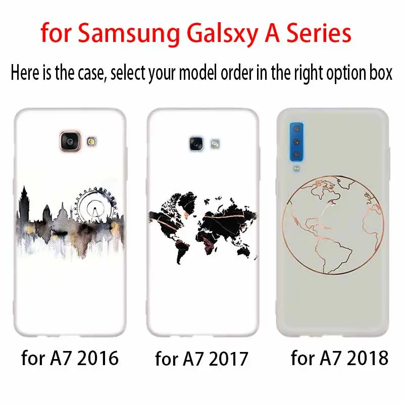 Карта мира путешествия планы силиконовый чехол Обложка для Samsung A50 A70 A80 A30 A40 A90 A6 A8