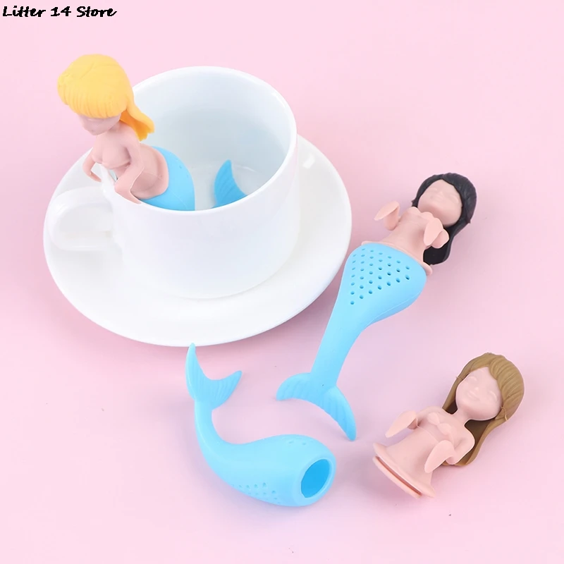 Ситечко для заваривания чая русалка силиконовый многоразовый ситечко с фильтром