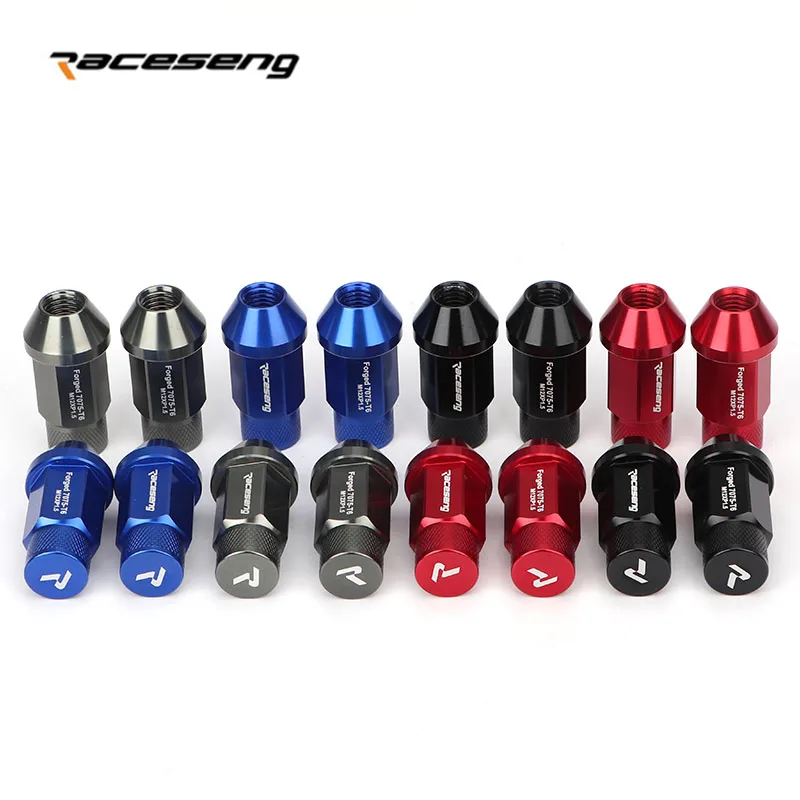 20 шт. 7075 Алюминиевый сплав кованый светильник гайка колеса M12 * 1 5 25 подходит для Ford