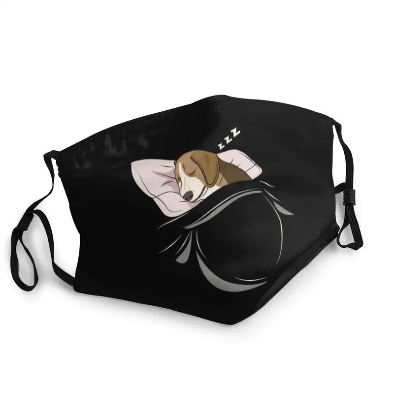 

Маска Beagle Мужская для сна, не одноразовая маска для лица, пылезащитный респиратор, против смога, для собак