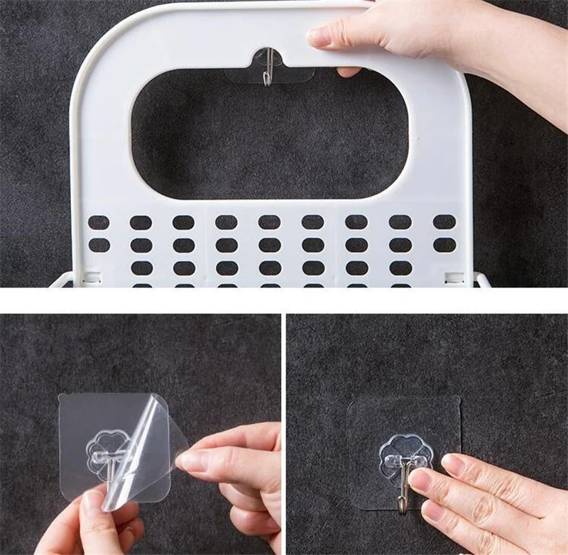 Складная корзина для белья пластиковая домашняя хранения настенная | Дом и сад