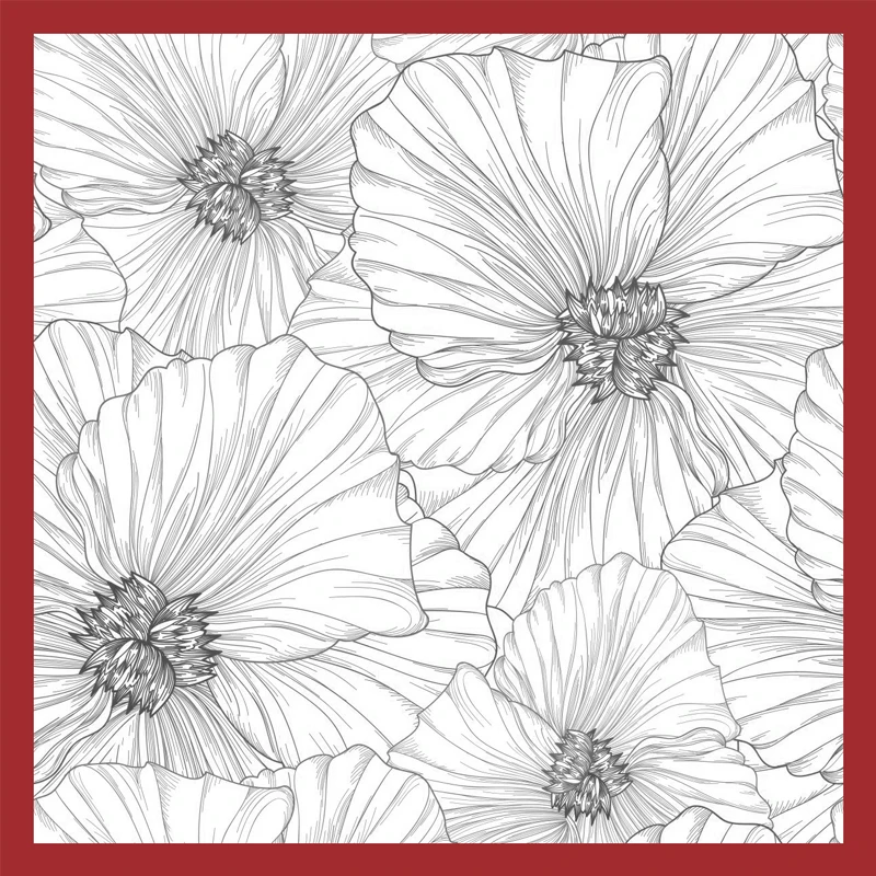 

ZATBWS Flower pattern Clear Stamps For DIY Scrapbooking/Card Making/Album Decorative Rubber Stamp Crafts