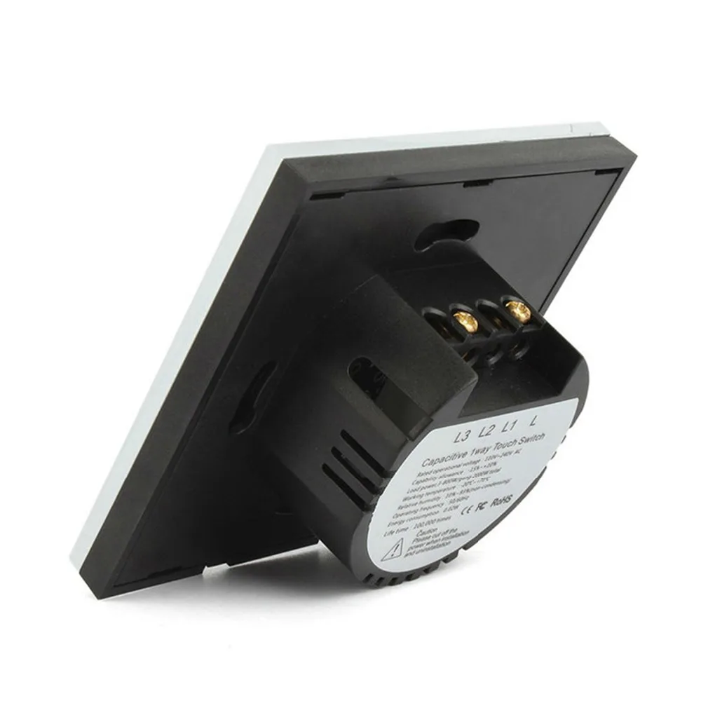 Esooli ЕС Стандартный сенсорный выключатель 1 банда способ Кристалл Стекло